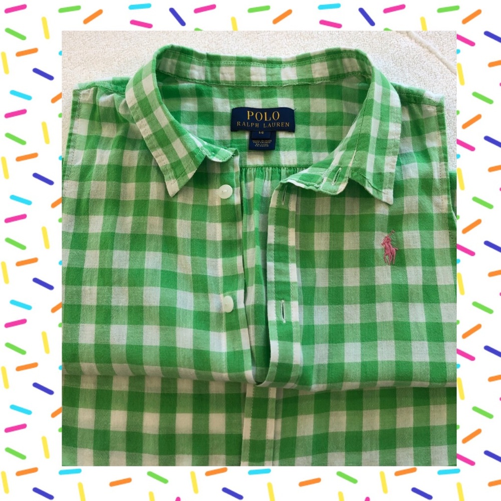 Ralph Lauren Polo plaid sleeveless top